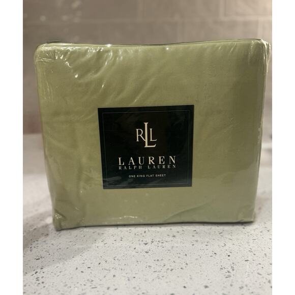 Lauren Ralph Lauren Vintage King Flat Sheet Honey Dew 72” X 84” NEW Sealed Rare - Picture 9 of 16